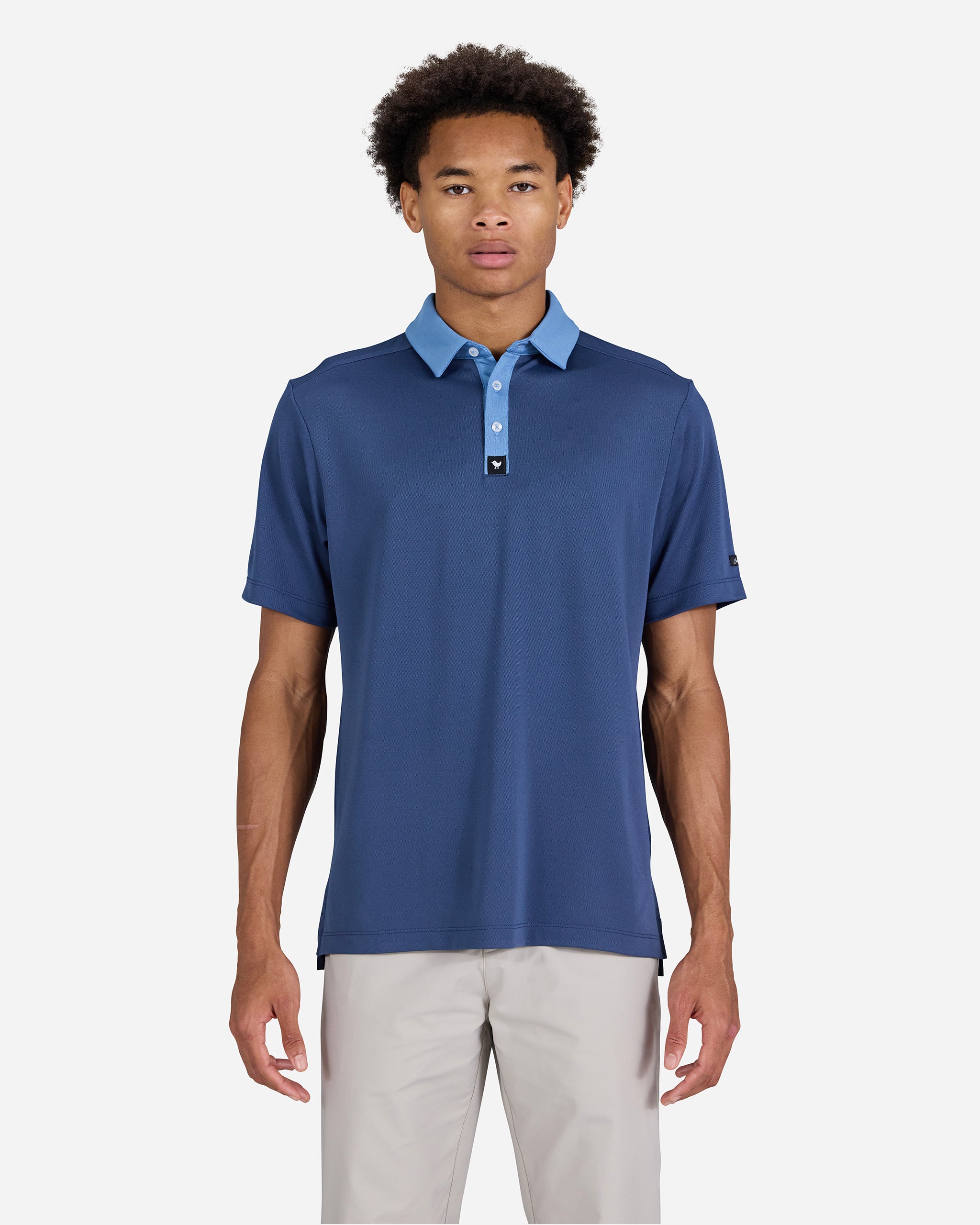 Dusk Navy-Men's Polo-Bad Birdie