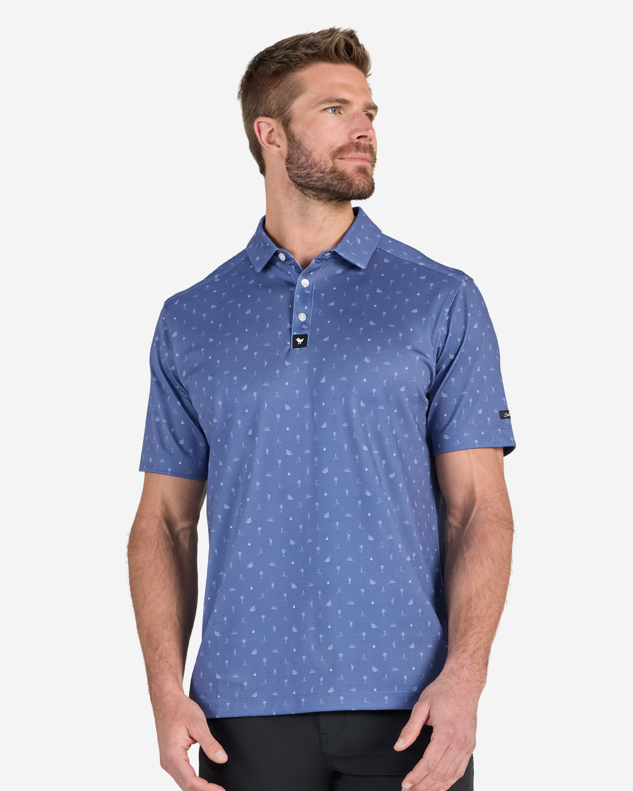 100 Palms-Men's Polo-Bad Birdie
