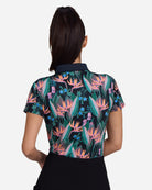 Botanical Bump N Run-Women's Polo-Bad Birdie