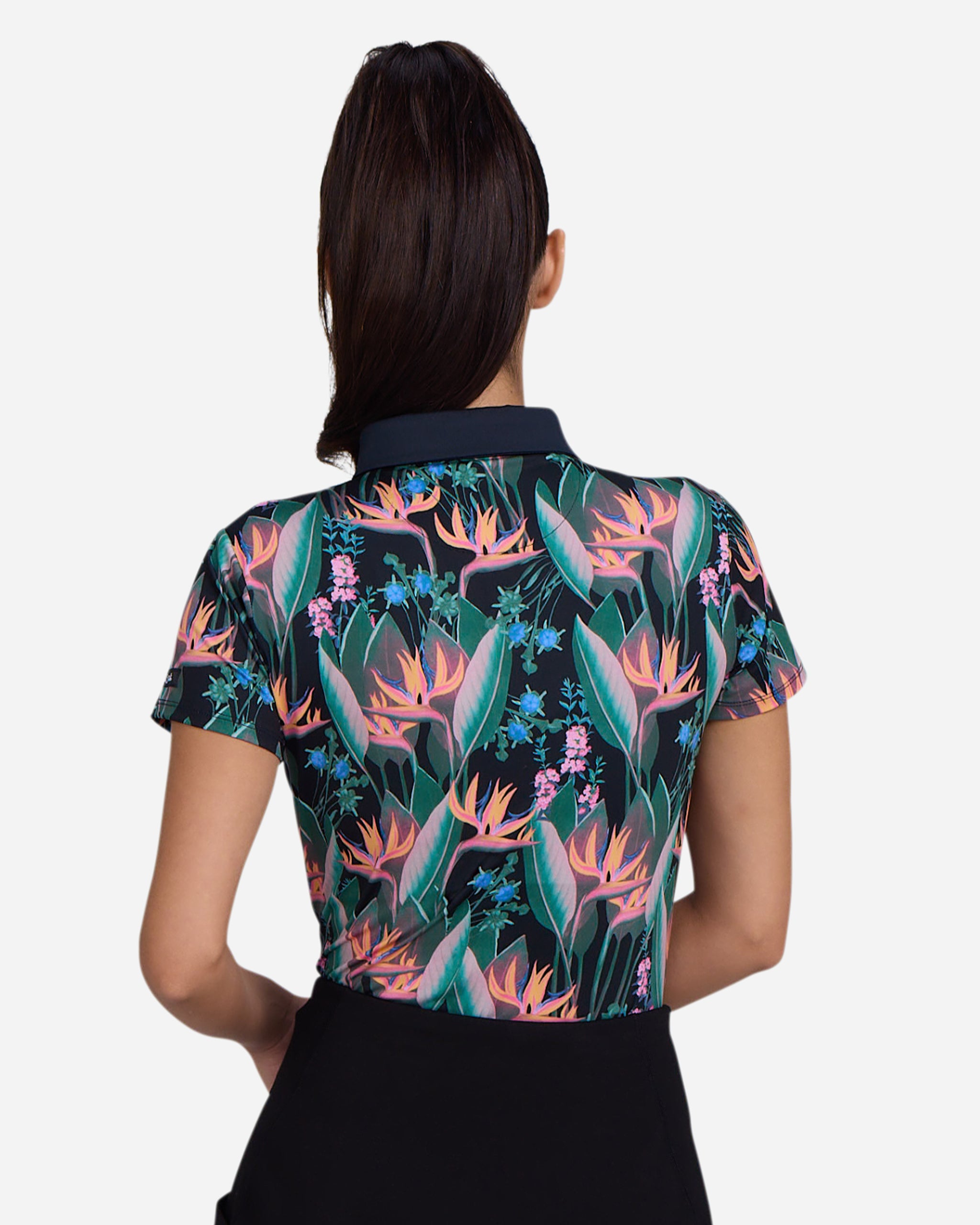 Botanical Bump N Run-Women's Polo-Bad Birdie