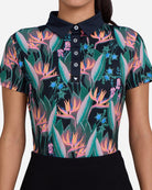 Botanical Bump N Run-Women's Polo-Bad Birdie