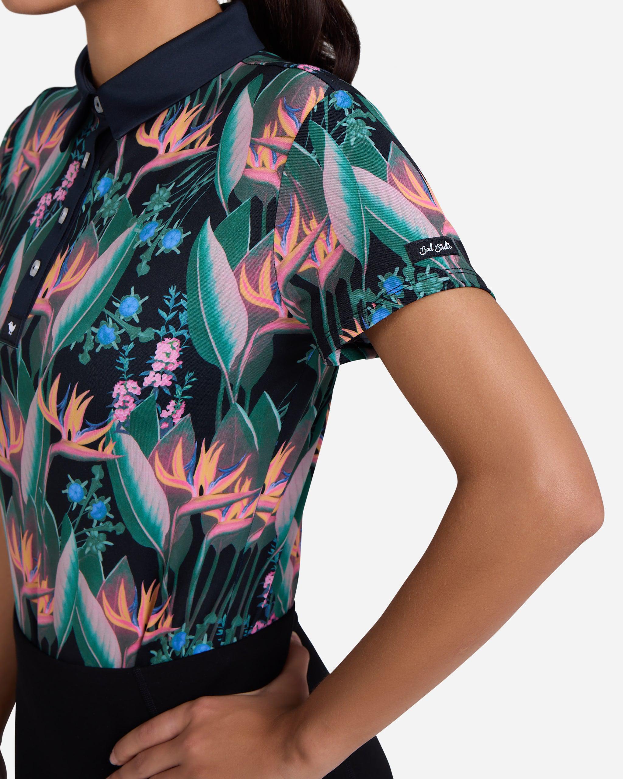 Botanical Bump N Run-Women's Polo-Bad Birdie