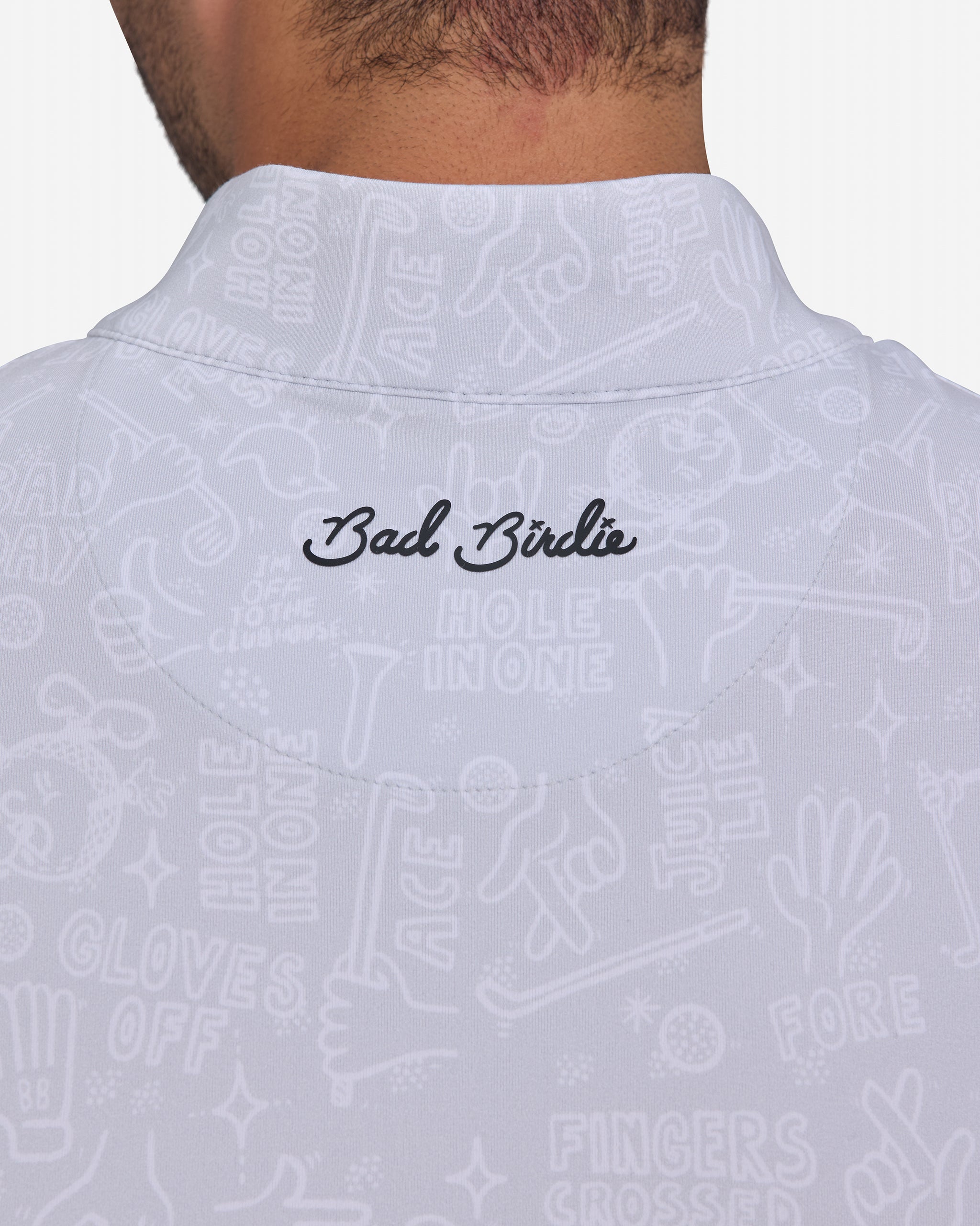 Doodle Quarterzip-Men's Quarterzip-Bad Birdie