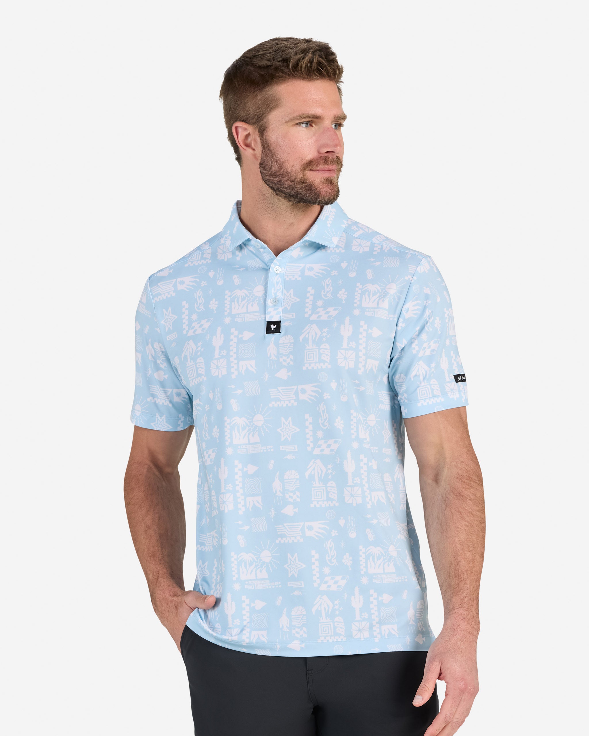Dry Heat-Men's Polo-Bad Birdie