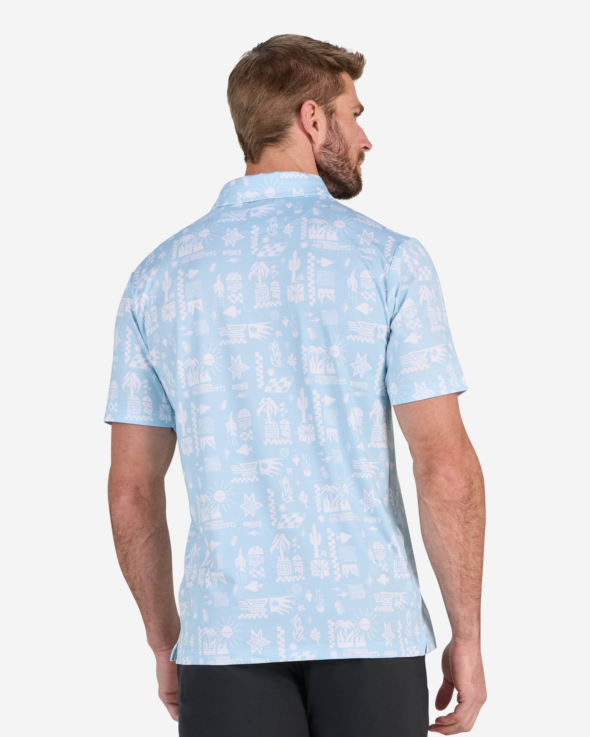 Dry Heat-Men's Polo-Bad Birdie