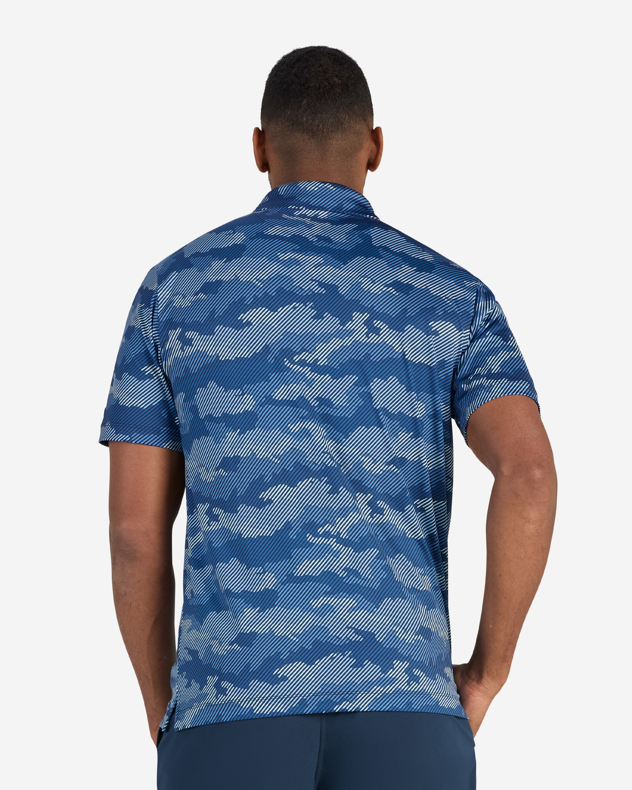 Frostbite - Azure-Men's Polo-Bad Birdie