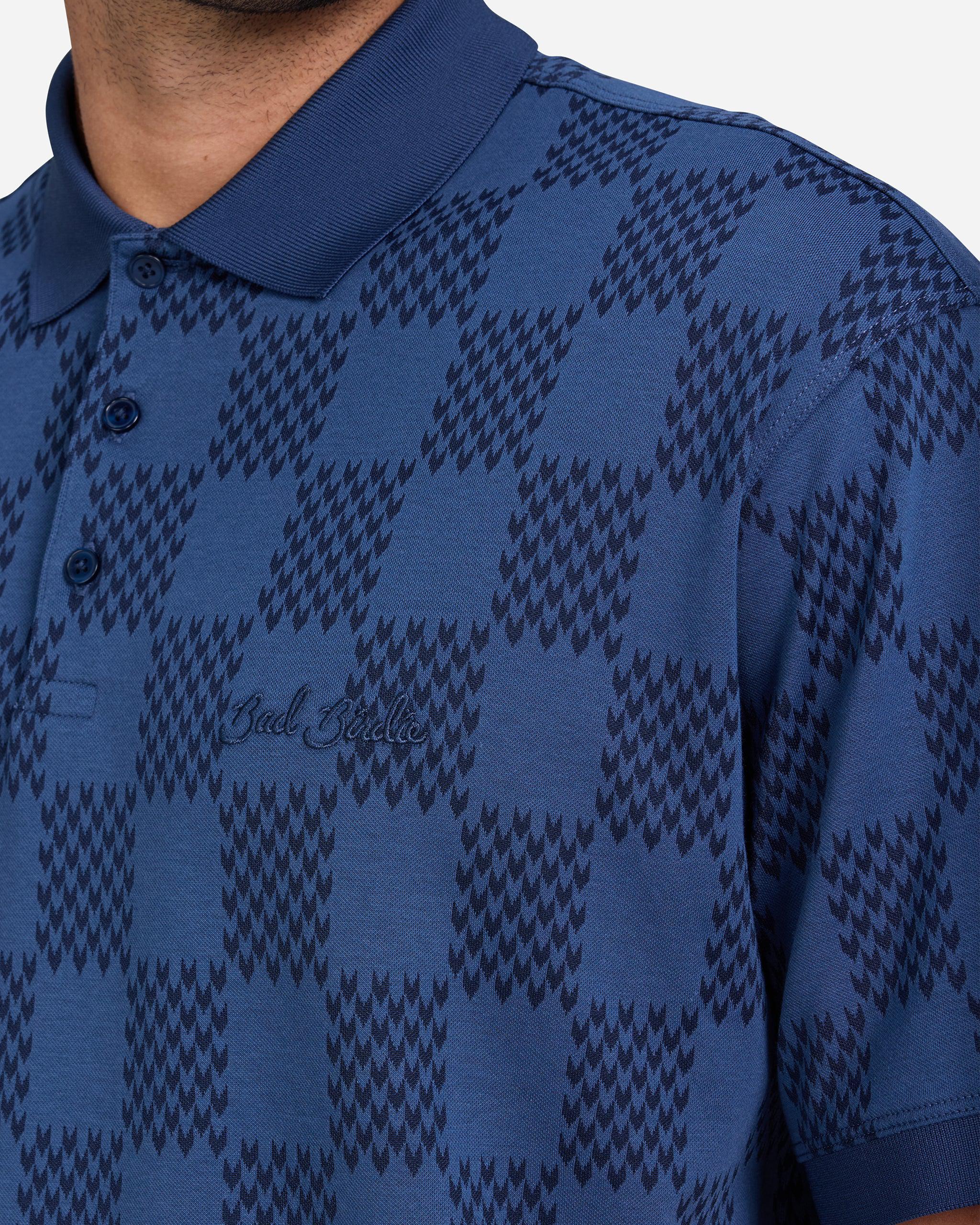 Chess Day Jacquard Polo-Men's Polo-Bad Birdie