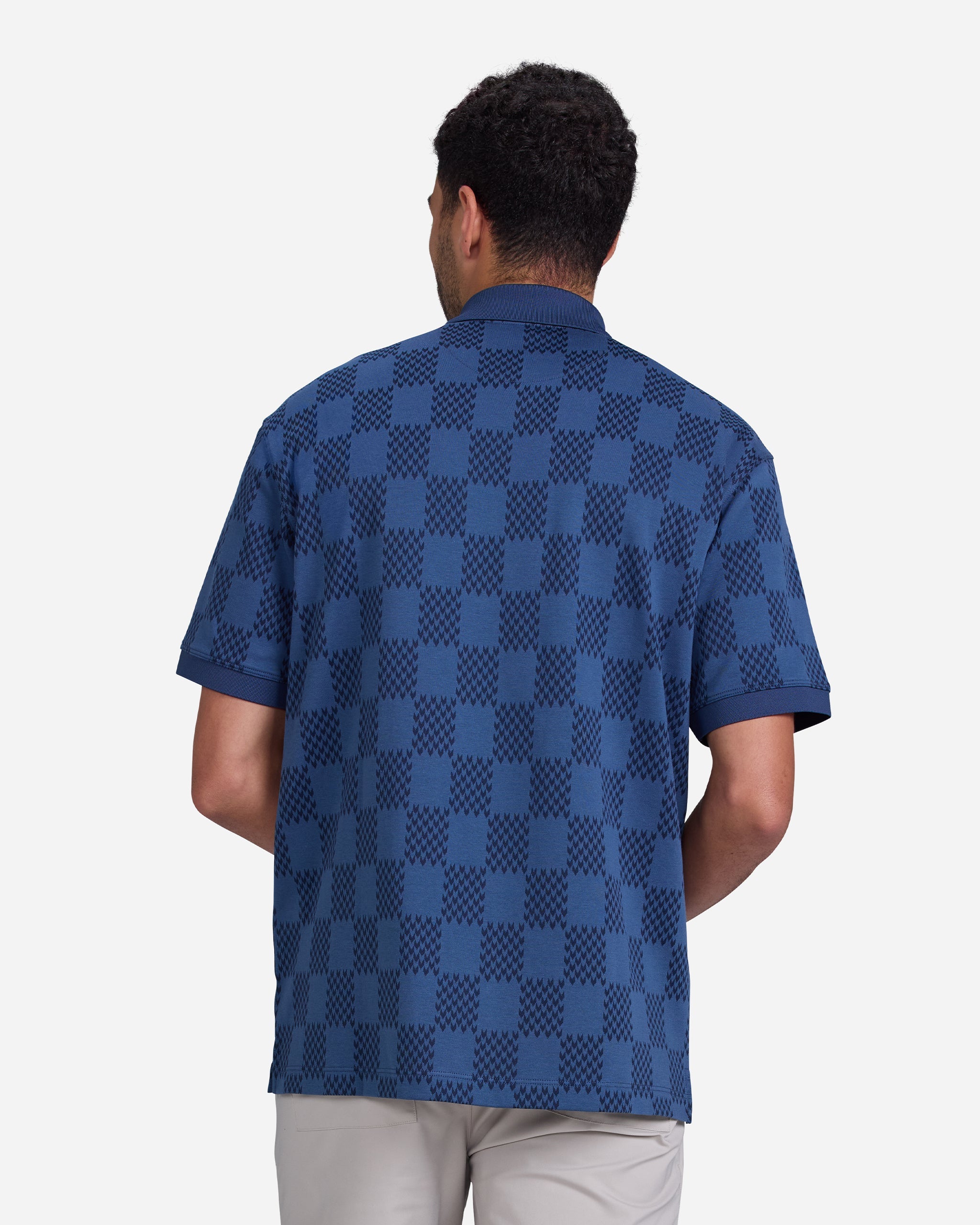 Chess Day Jacquard Polo-Men's Polo-Bad Birdie