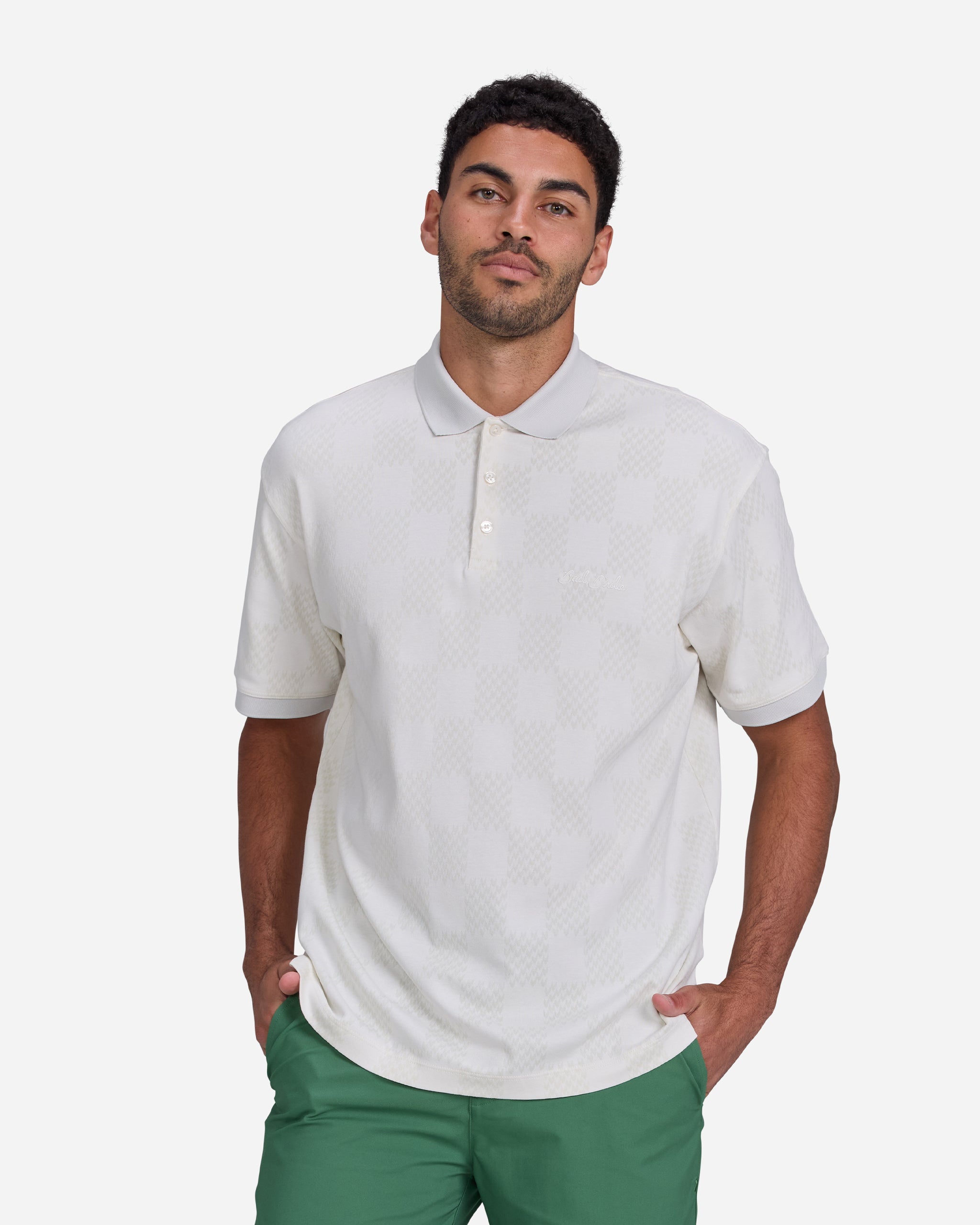 Chess Day Jacquard Polo-Men's Polo-Bad Birdie
