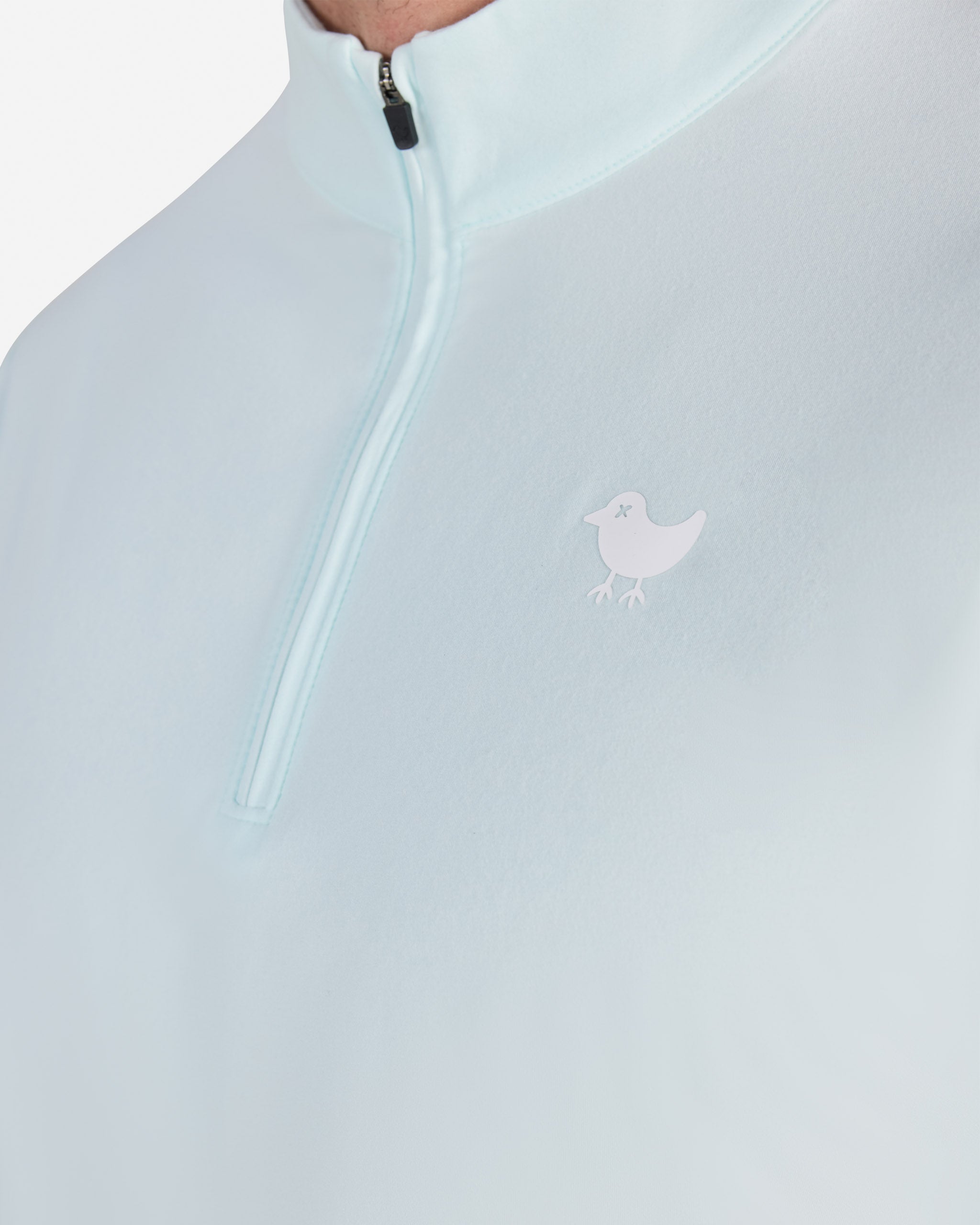 Minty Fresh Quarterzip-Men's Quarterzip-Bad Birdie
