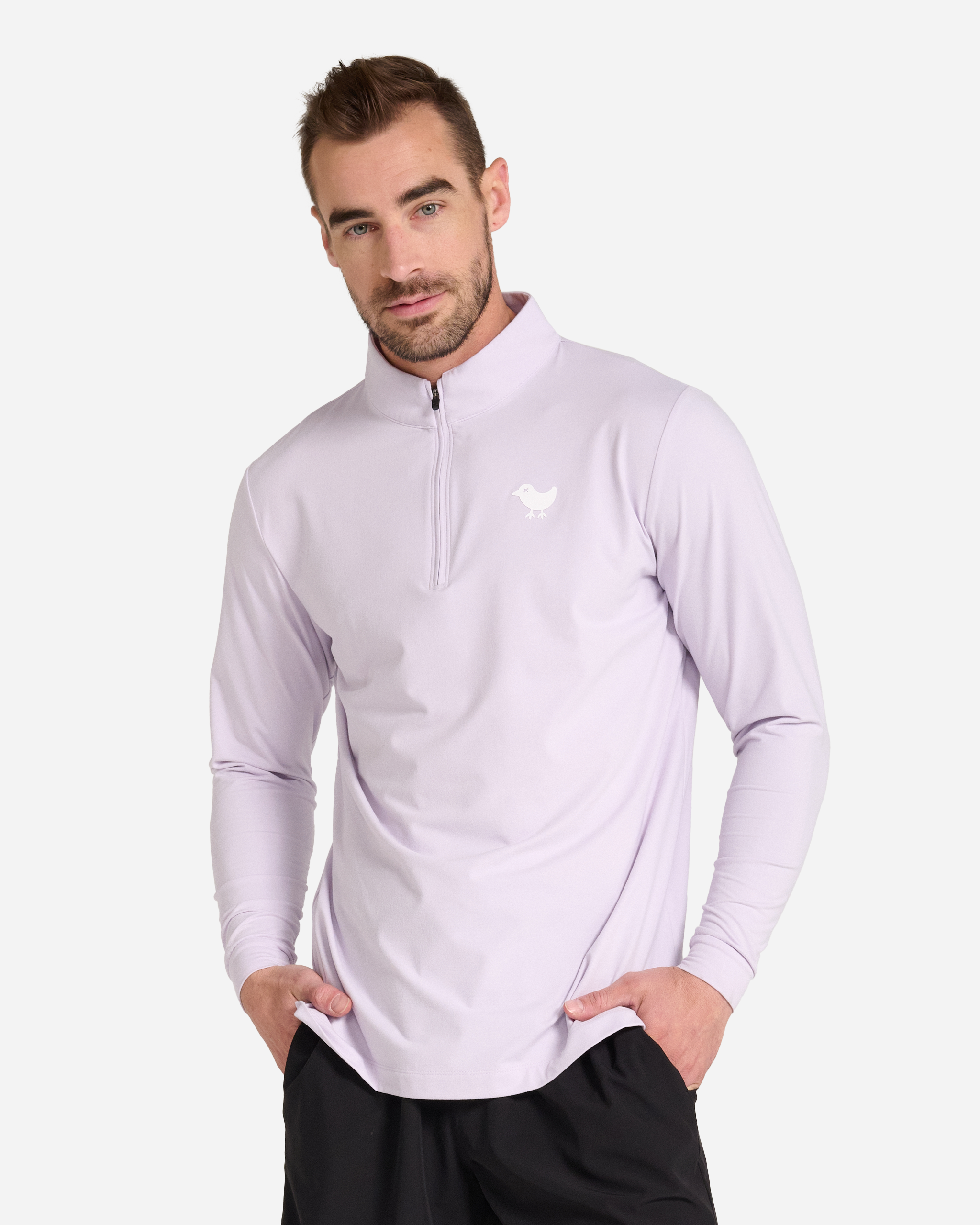 Orchid Quarterzip-Men's Quarterzip-Bad Birdie