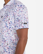 Paint Splatter 3-Men's Polo-Bad Birdie
