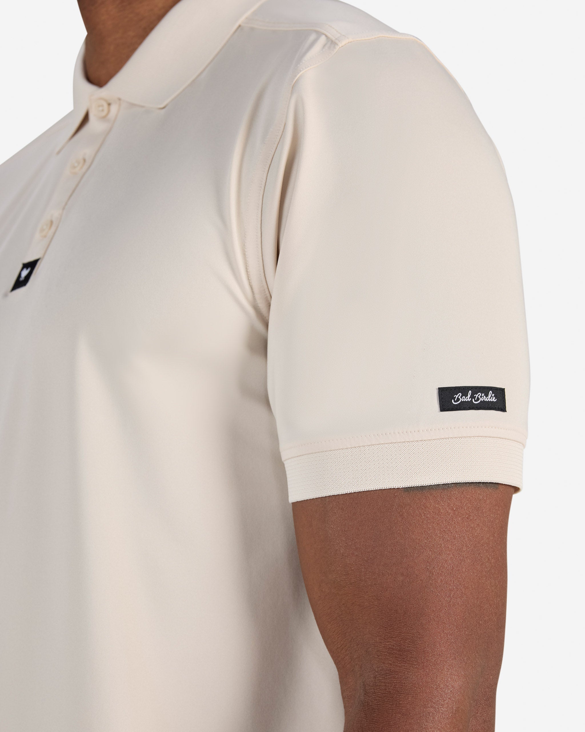 Ridge Polo - Sand Shell-Men's Polo-Bad Birdie