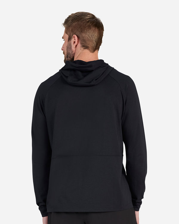 Tempo Cooling Hooded Long Sleeve - Black