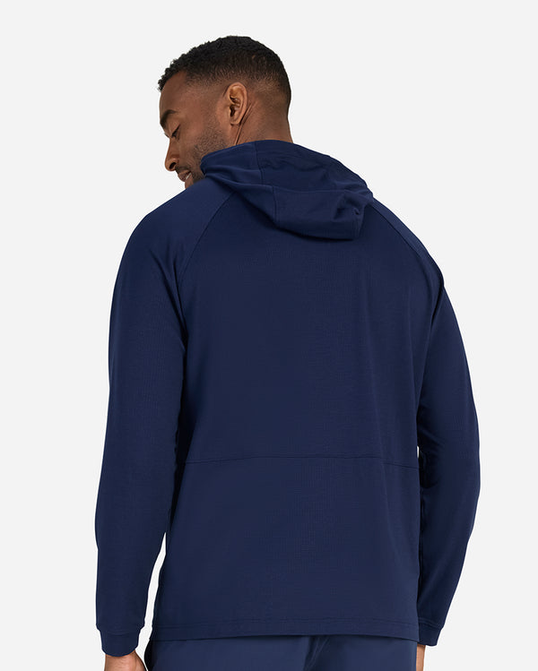 Tempo Cooling Hooded Long Sleeve - Navy