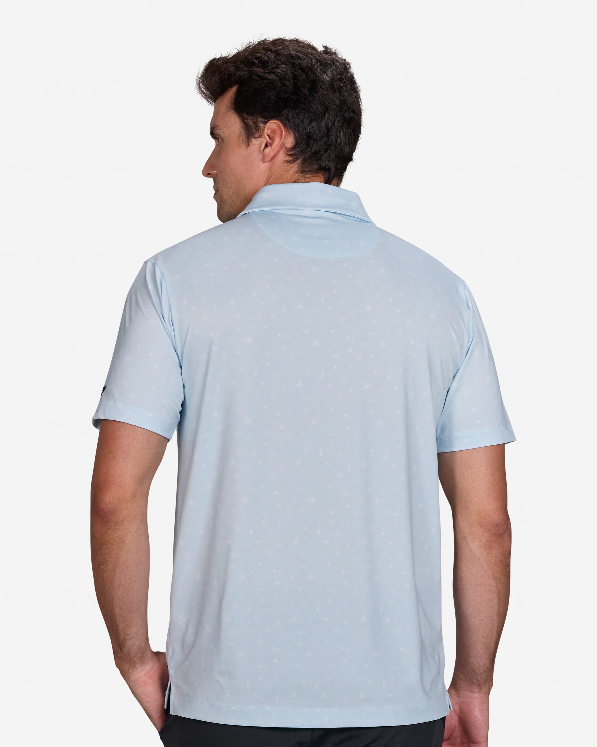 Sights & Rounds Light Blue-Men's Polo-Bad Birdie