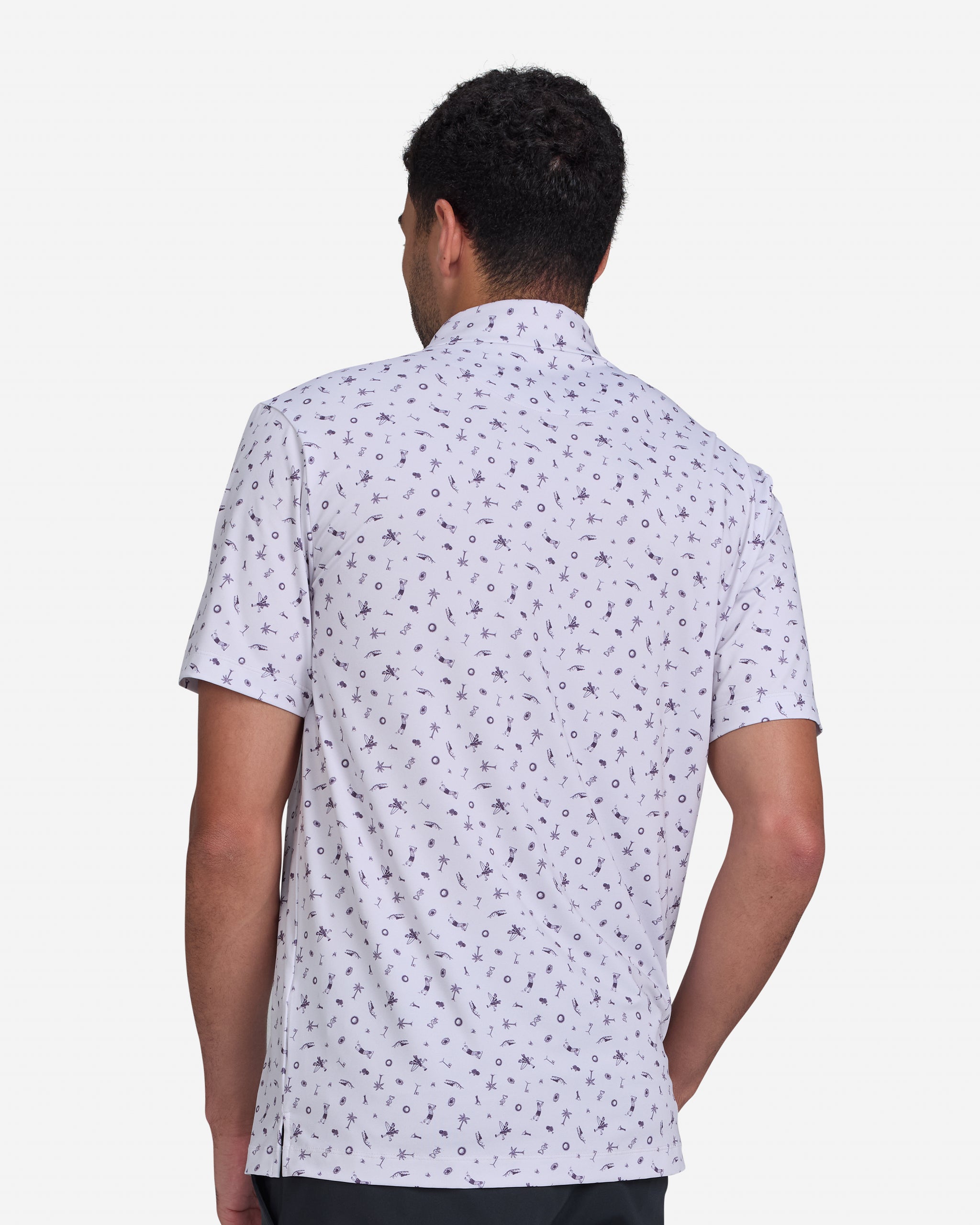 Sights & Rounds Lilac-Men's Polo-Bad Birdie