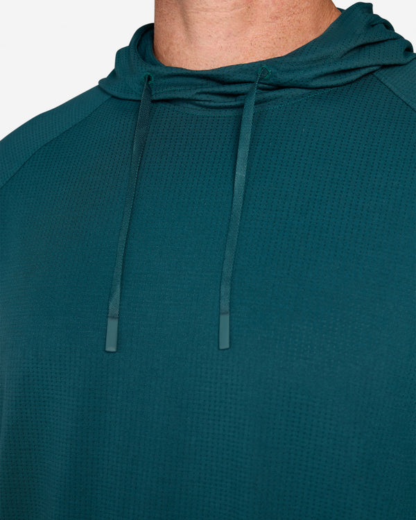 Tempo Cooling Hooded Long Sleeve - Lush Green