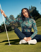 Super Duper Bloom Quarterzip-Women's Quarterzip-Bad Birdie