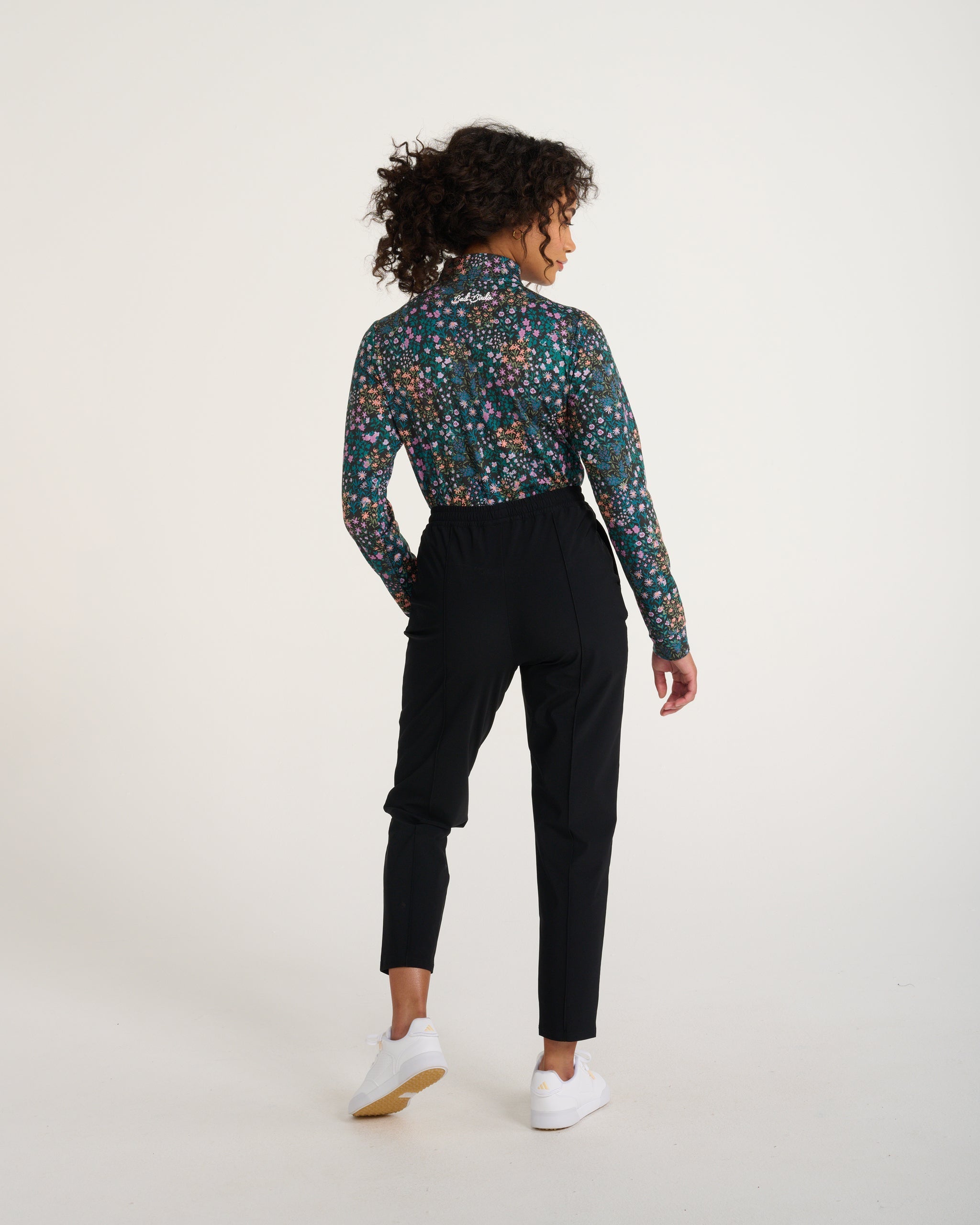 Super Duper Bloom Quarterzip-Women's Quarterzip-Bad Birdie