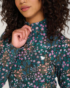 Super Duper Bloom Quarterzip-Women's Quarterzip-Bad Birdie