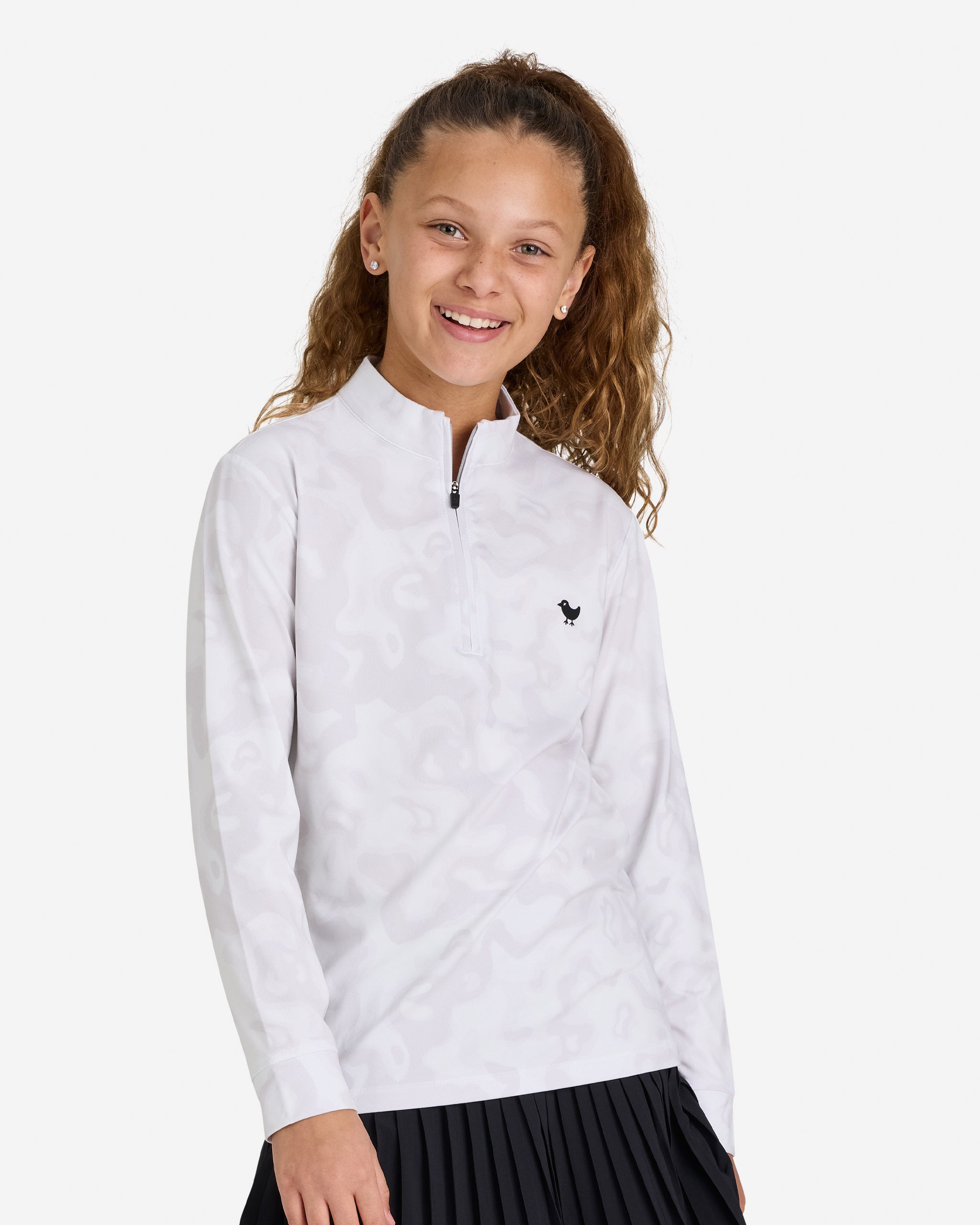 Youth Velocity QZ - Arctic Rain-Youth Quarterzip-Bad Birdie
