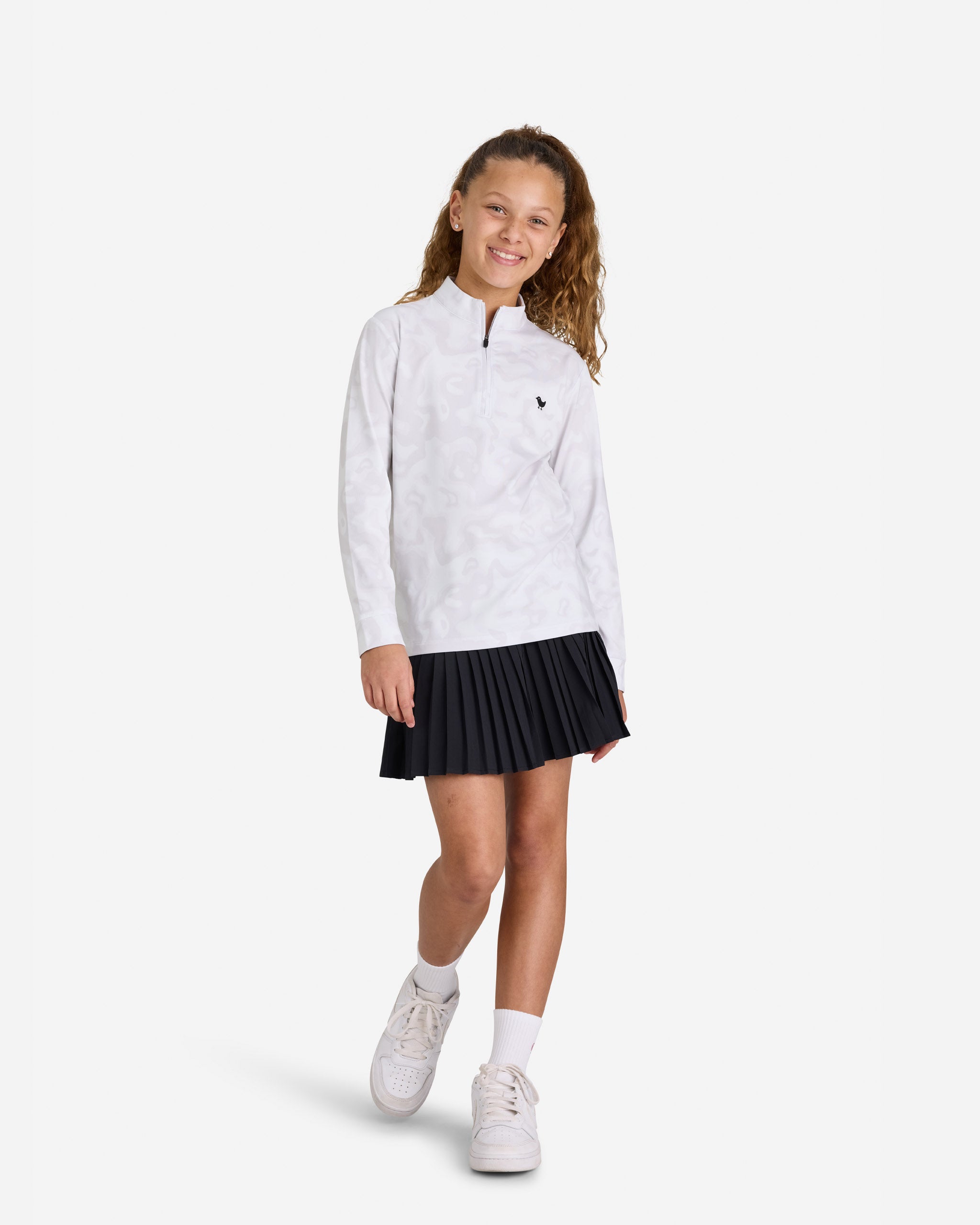 Youth Velocity QZ - Arctic Rain-Youth Quarterzip-Bad Birdie
