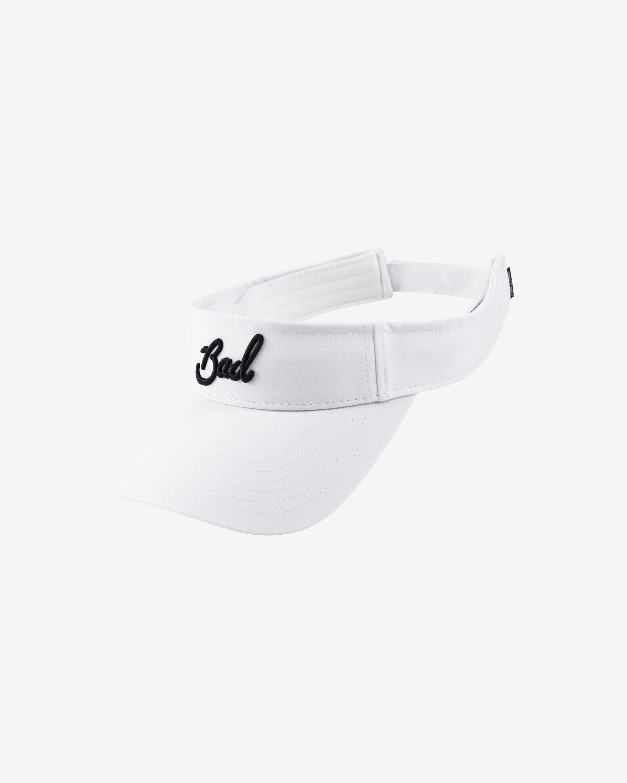 Embroidered Bad Visor- White