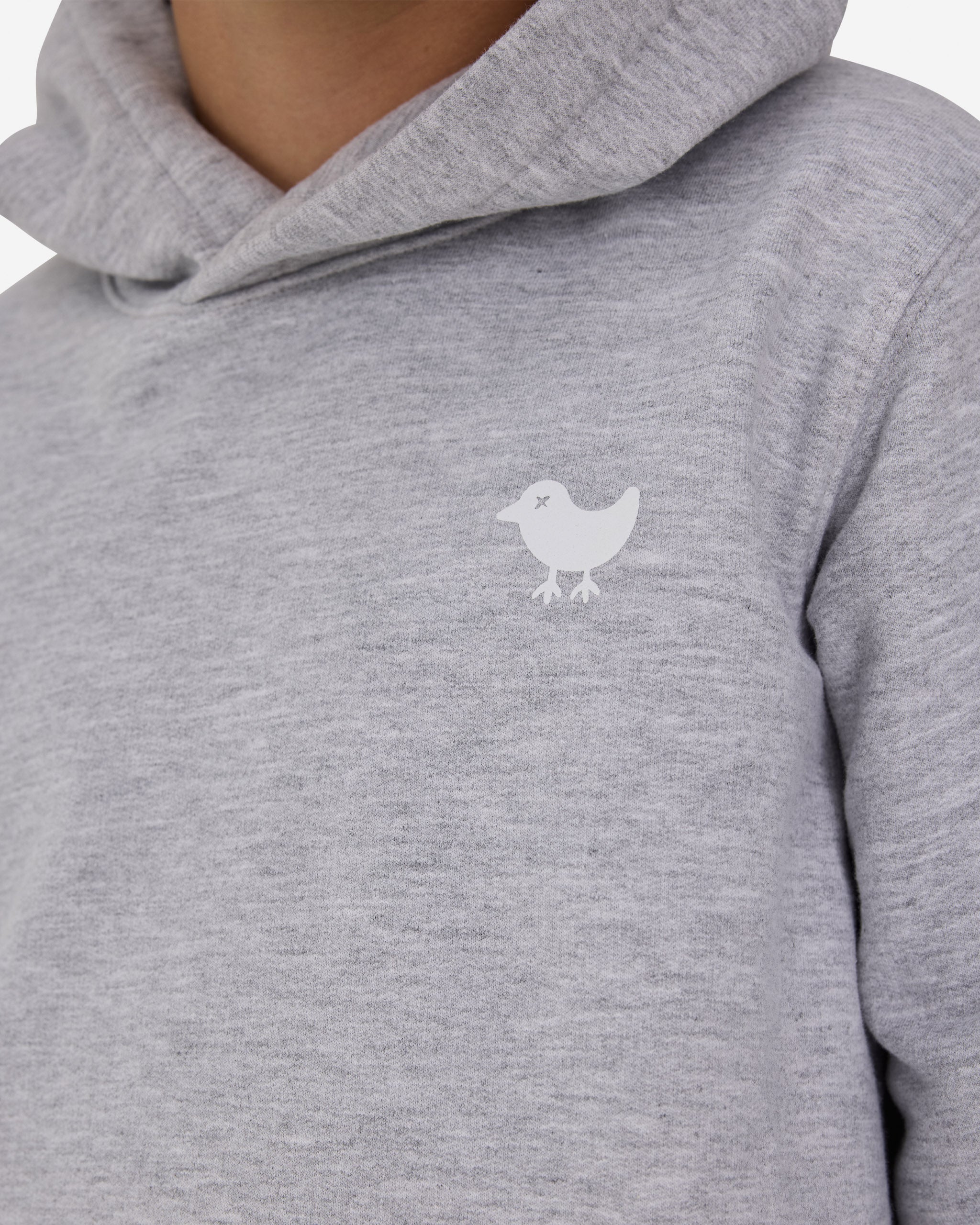Youth Fairway Fleece Hoodie - Heather Grey-Youth Sweatshirt-Bad Birdie