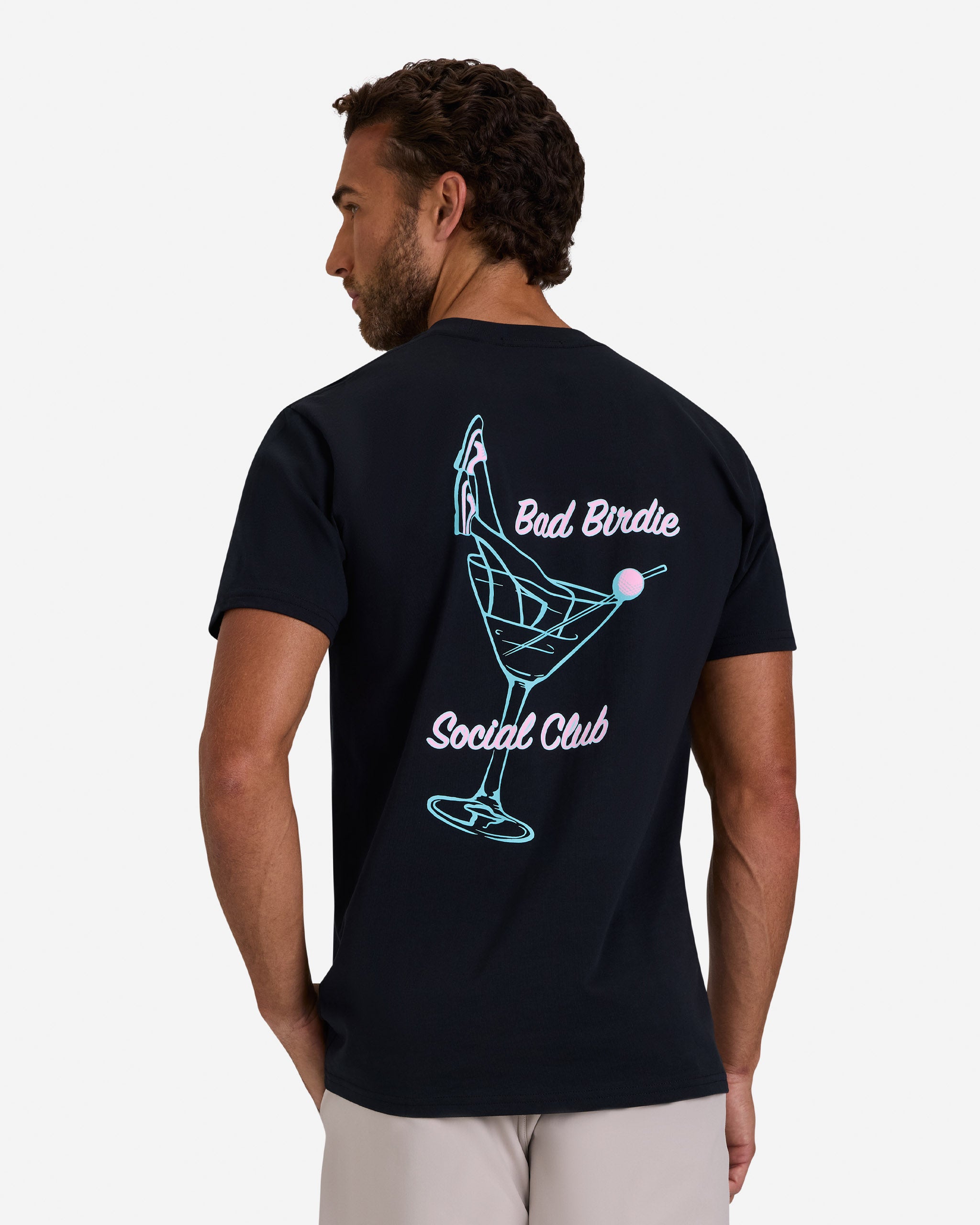 Social Club Neon Sign Tee - Black