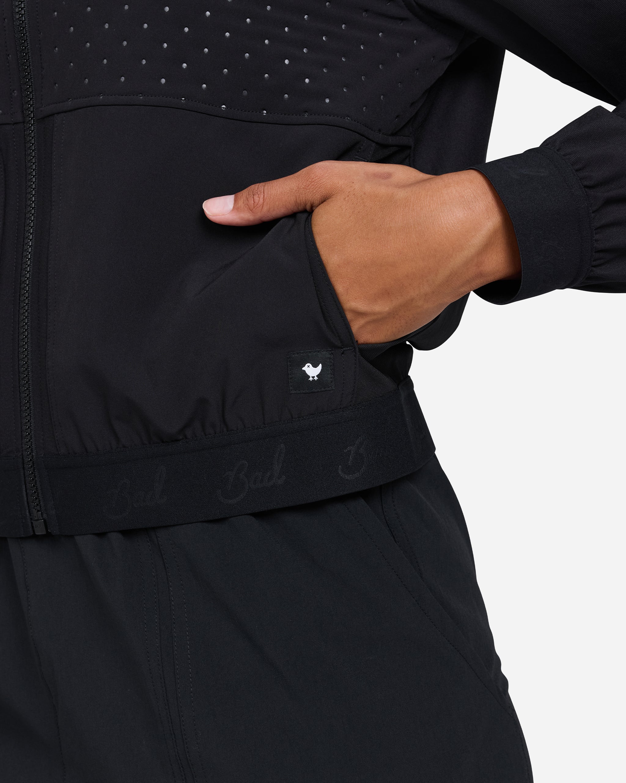 Hybrid Jacket - Black-Women's Jacket-Bad Birdie